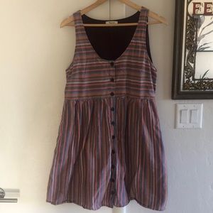 MADEWELL | Colorful striped tank dress with pockets
